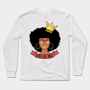 Black Girl Magic For Women Girls Black History Month Gift Long Sleeve T-Shirt